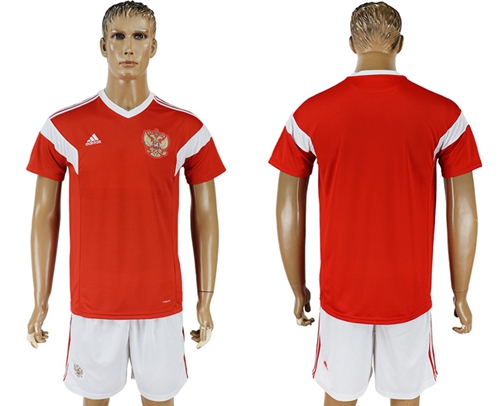 Russia Blank Home Soccer Country Jersey